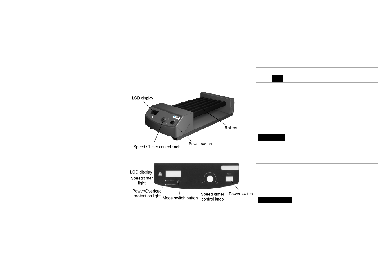 Control and display, 1 control | Scilogex MX-T6-S User Manual | Page 8 / 14
