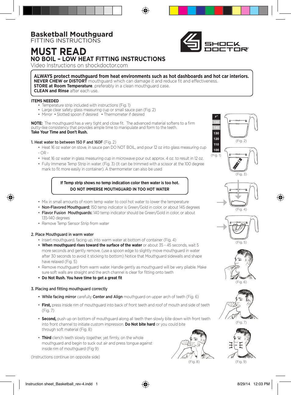 Shock Doctor Ultra Basketball Flavor Fusion Mouthguard User Manual | 2 pages