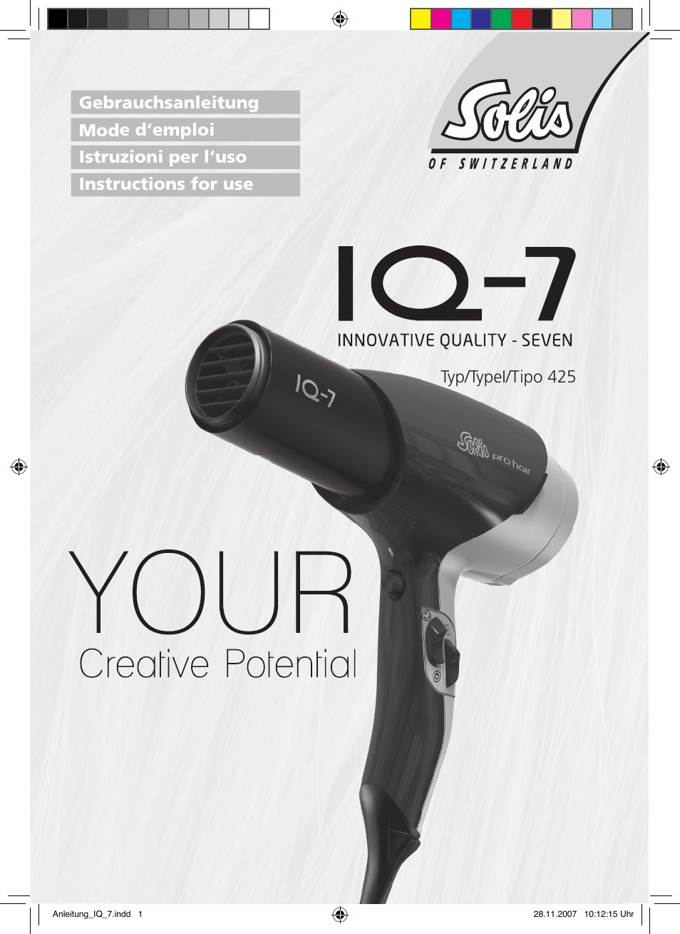 SOLIS IQ-7 classic User Manual | 16 pages