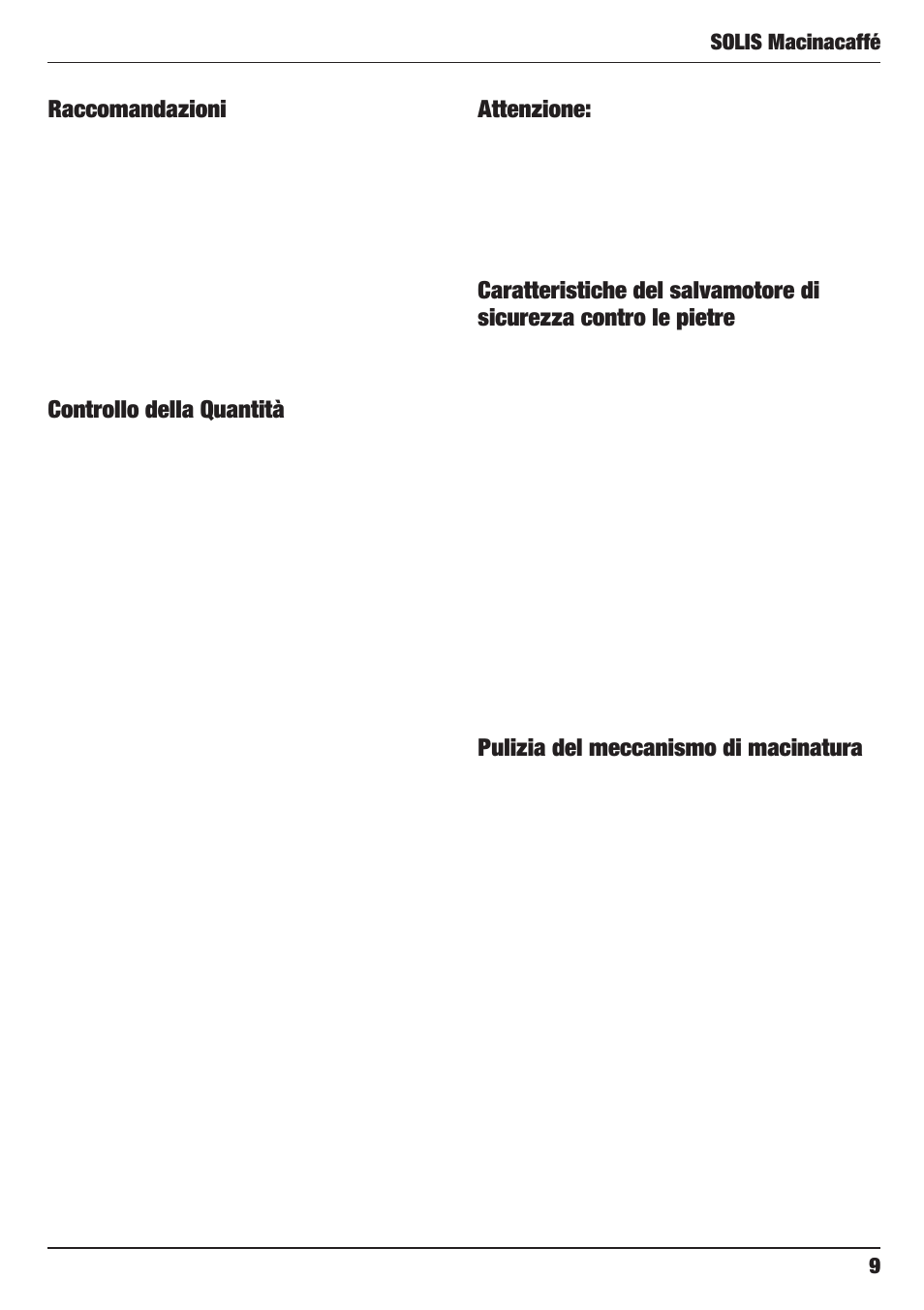 SOLIS Grinder Scala User Manual | Page 9 / 12