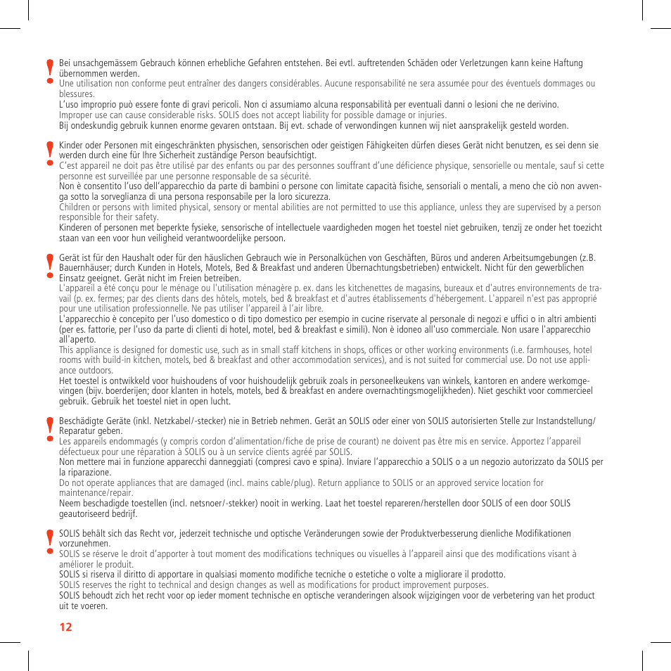 SOLIS Egg Boiler & more User Manual | Page 12 / 14