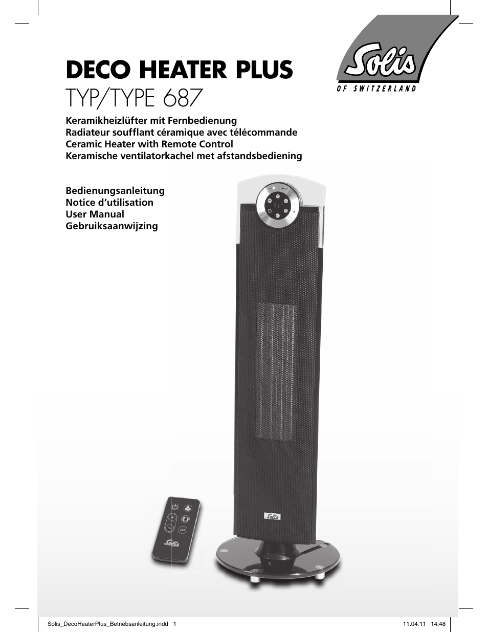 SOLIS Deco Heater Plus User Manual | 34 pages