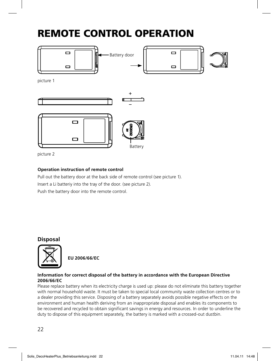 SOLIS Deco Heater Plus User Manual | Page 22 / 34
