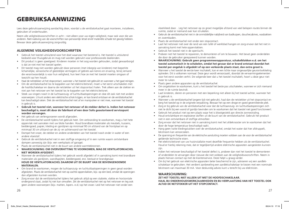 Gebruiksaanwijzing | SOLIS Smart Heater User Manual | Page 14 / 18