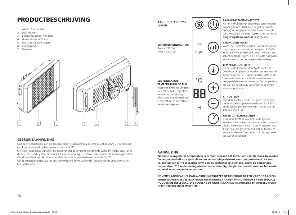 Productbeschrijving | SOLIS Smart Heater User Manual | Page 15 / 18