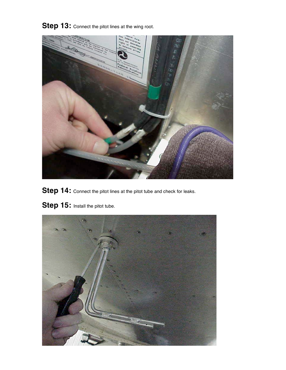 Step 13, Step 14, Step 15 | Sonex Wing Installation/Removal Instructions User Manual | Page 10 / 12