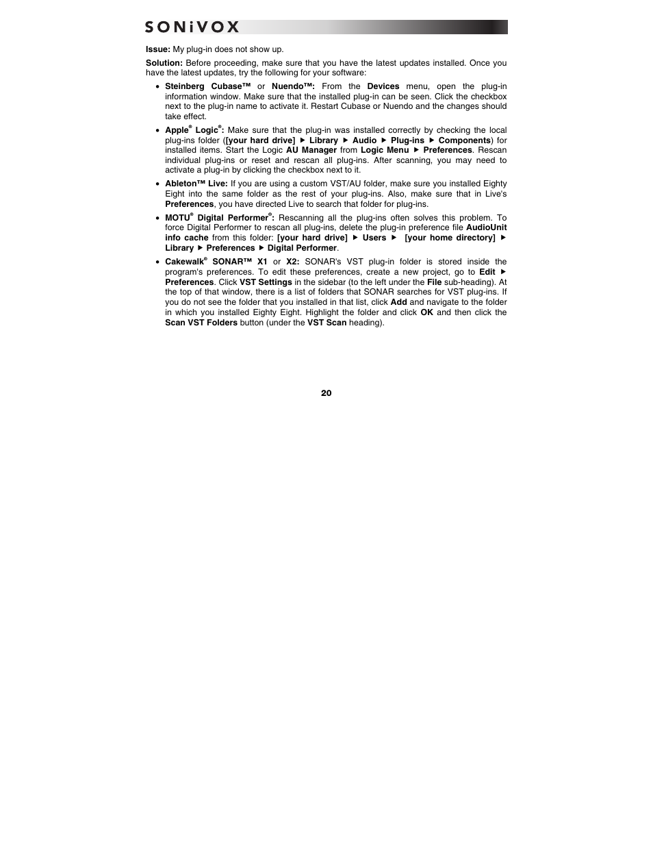 SONiVOX Eighty Eight Ensemble User Manual | Page 20 / 22