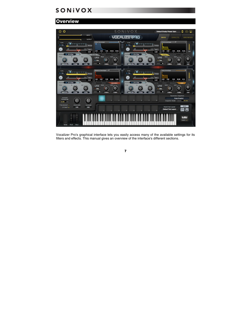 Overview | SONiVOX Vocalizer Pro User Manual | Page 7 / 25