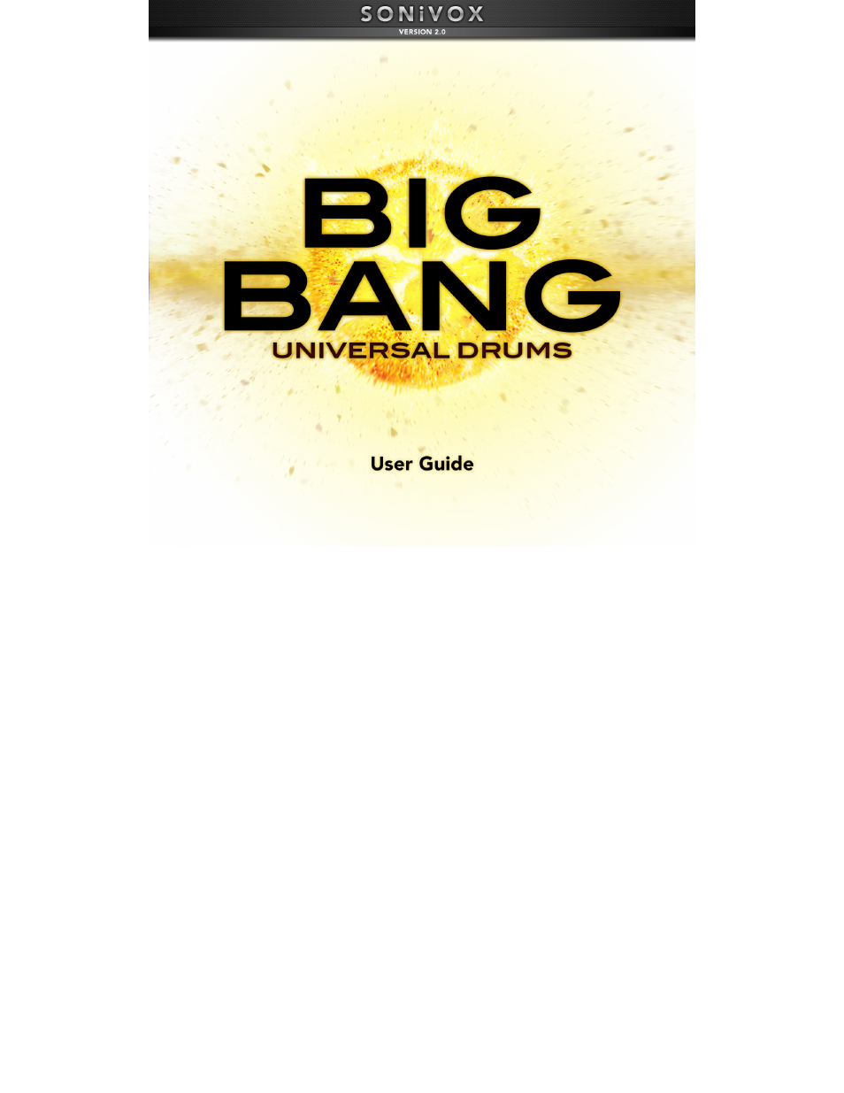 SONiVOX Big Bang Universal Drums User Manual | 28 pages
