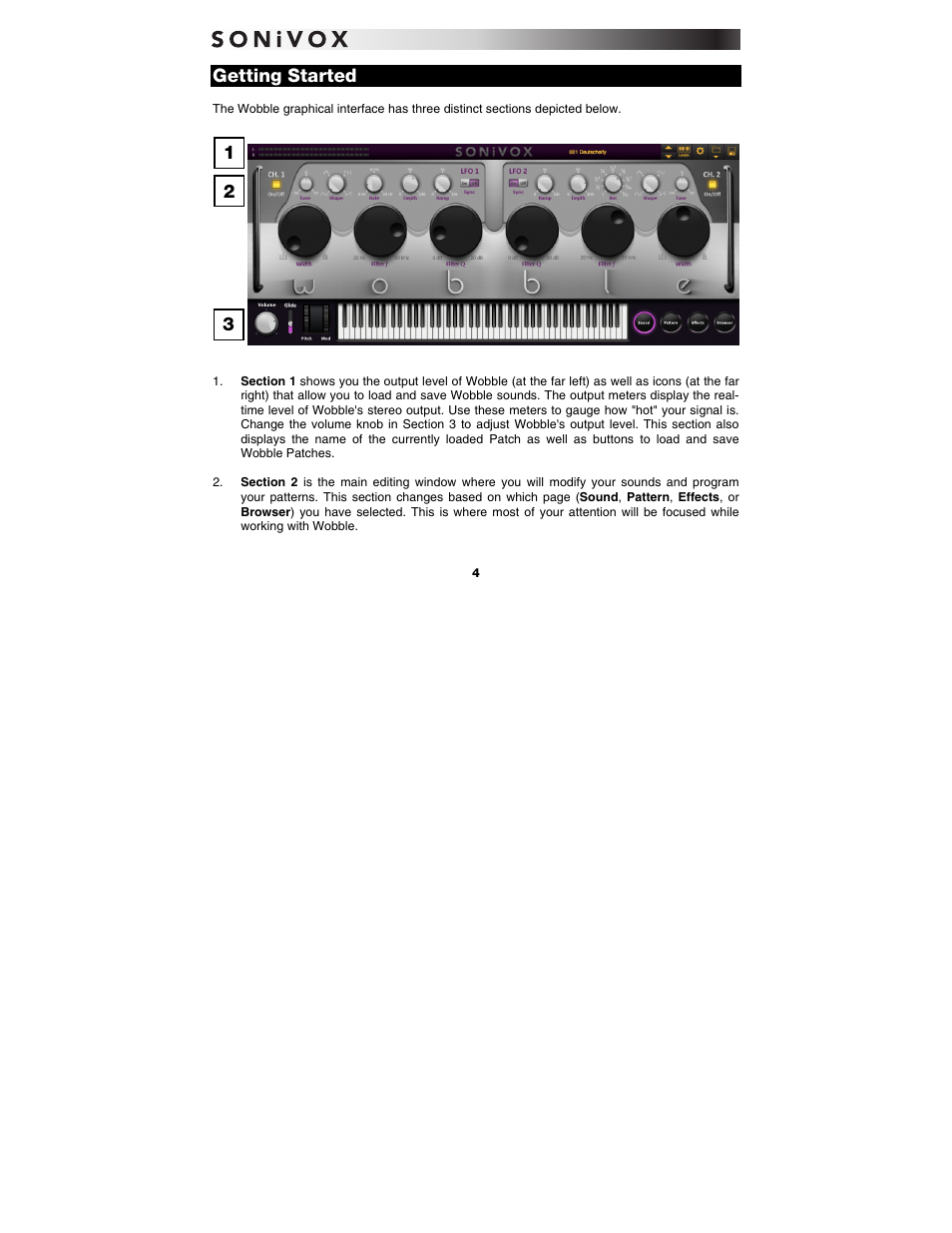 Getting started | SONiVOX Wobble User Manual | Page 4 / 30