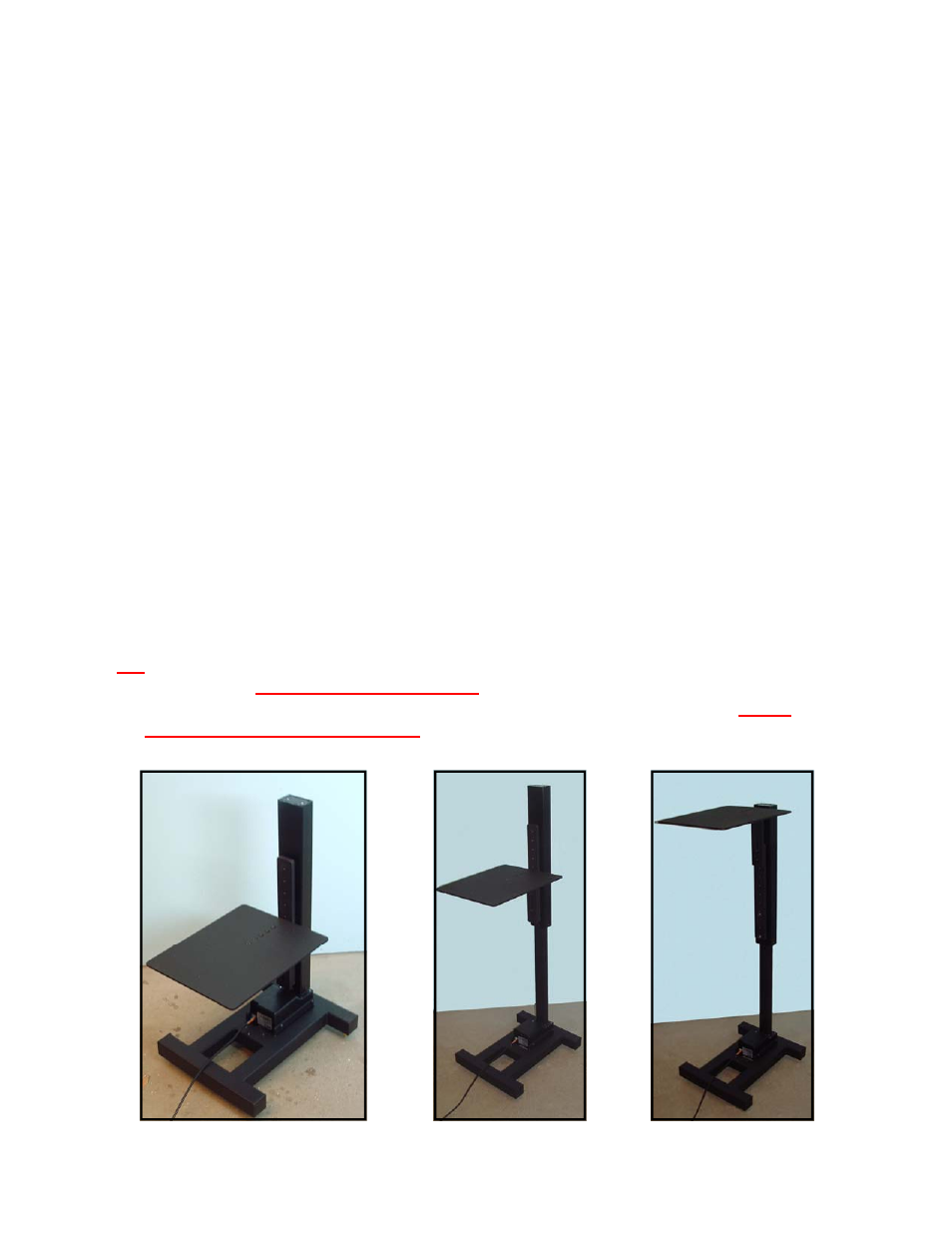 Sound Anchors MOTORIZED STUDIO MONITOR STAND User Manual | 6 pages