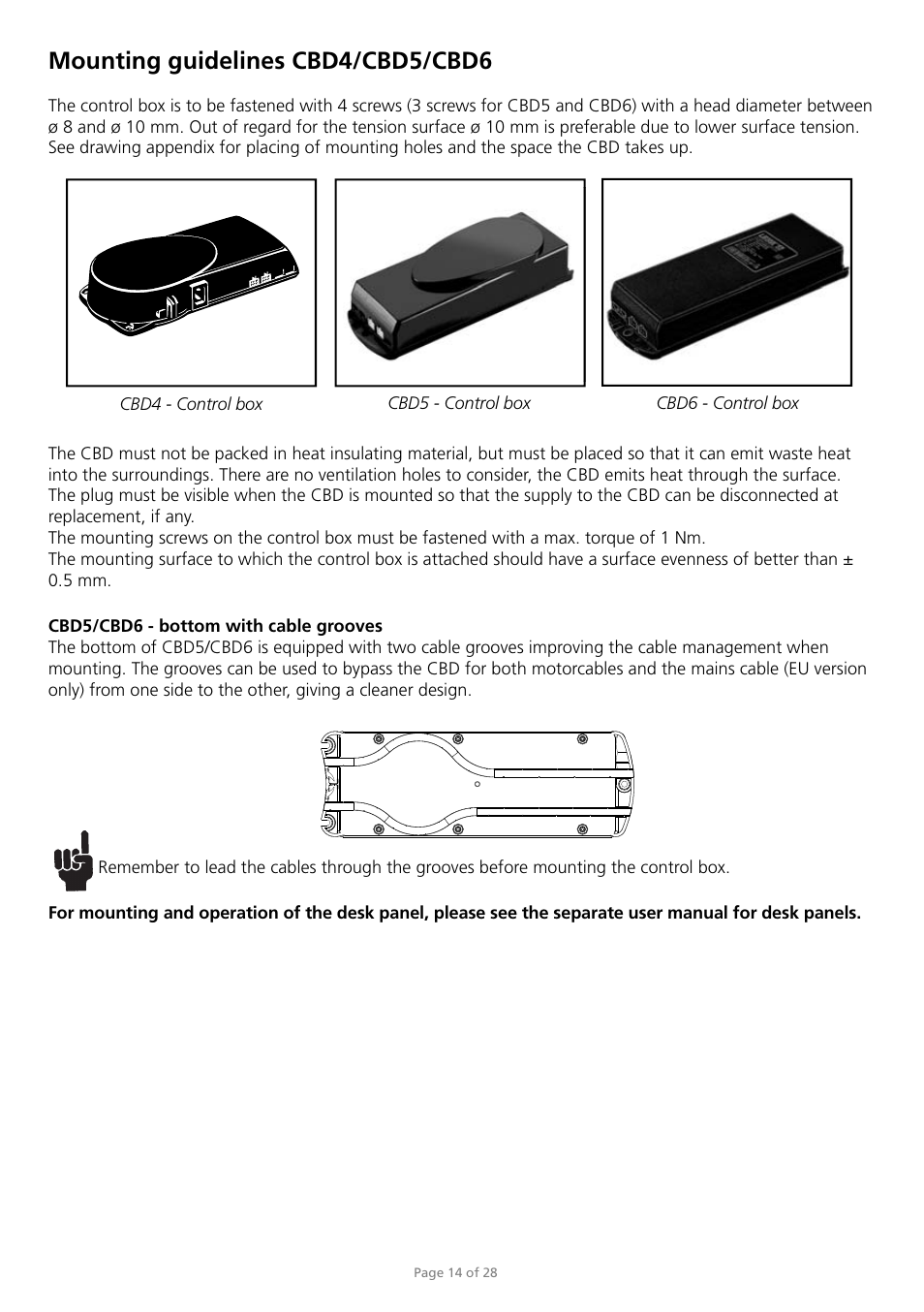 Mounting guidelines cbd4/cbd5/cbd6 | Sound Anchors DL5 system User Manual | Page 14 / 28