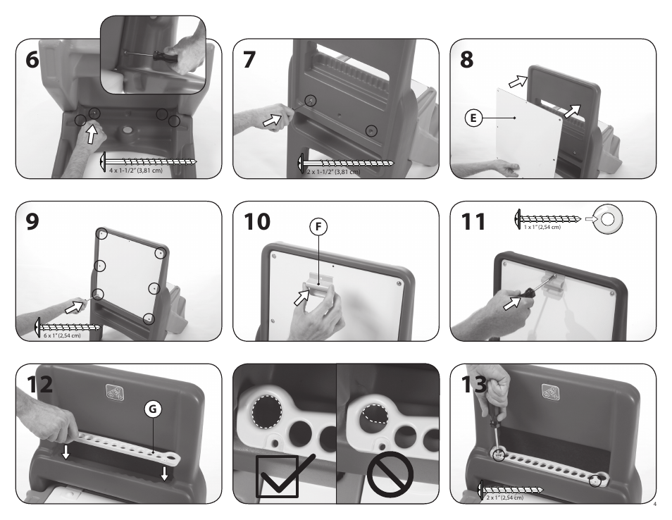 Step2 Art Easel Desk User Manual | Page 4 / 4