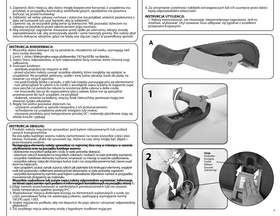 Step2 Play & Fold Jr. Slide User Manual | Page 8 / 12