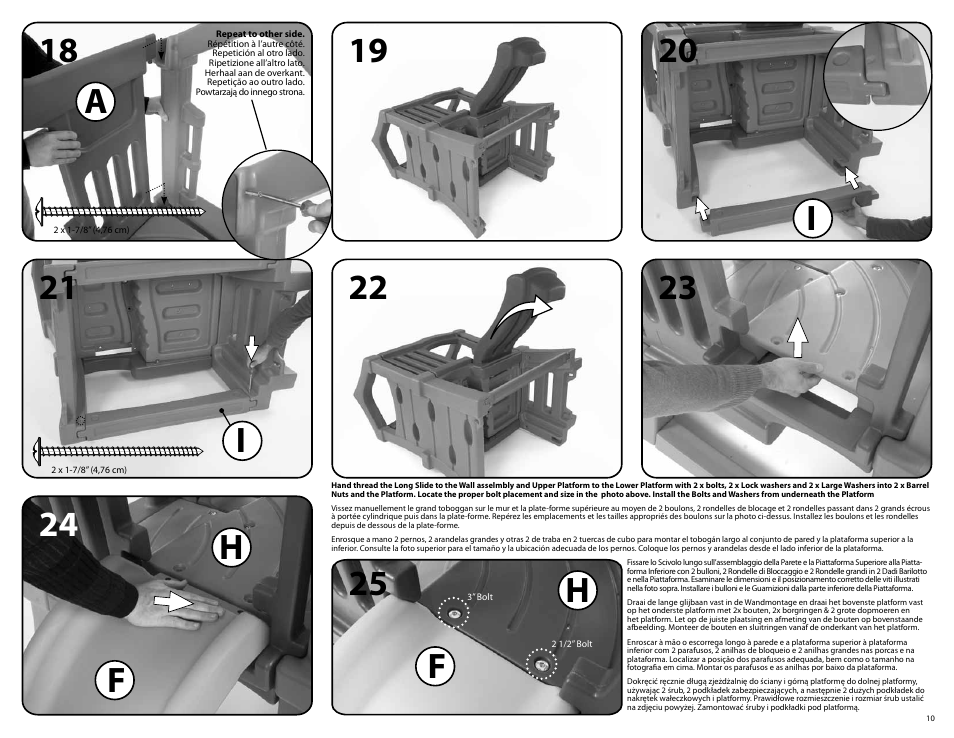 Ih h f f | Step2 Play Up Double Slide Climber User Manual | Page 10 / 14