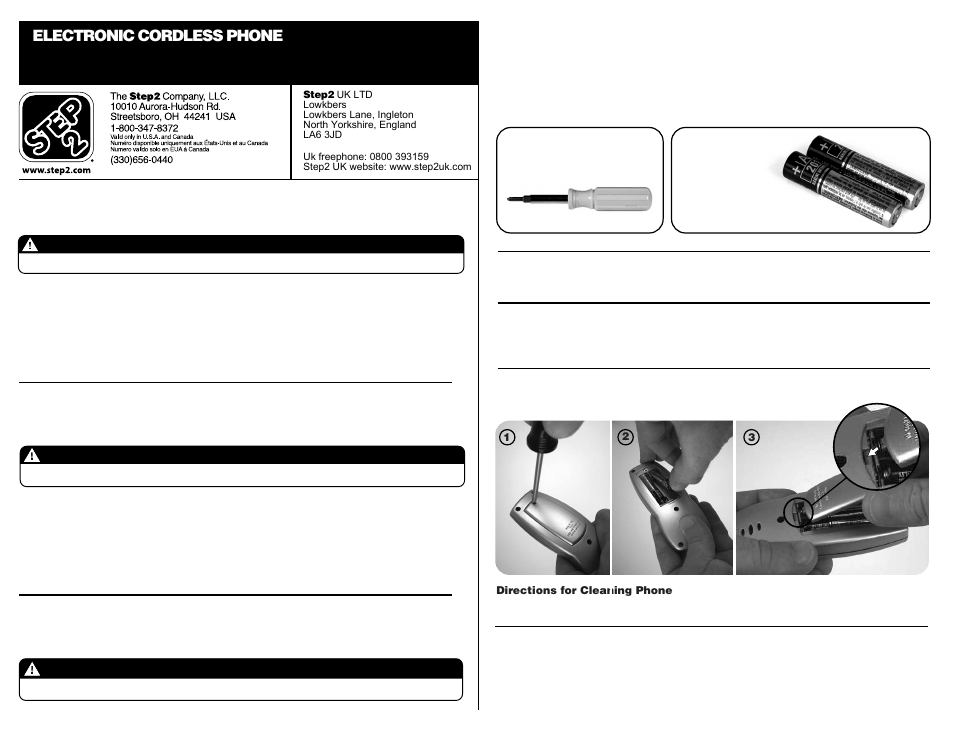 Mise en garde, Advertencia, Warning | Step2 Backyard Basics Combo User Manual | Page 21 / 21
