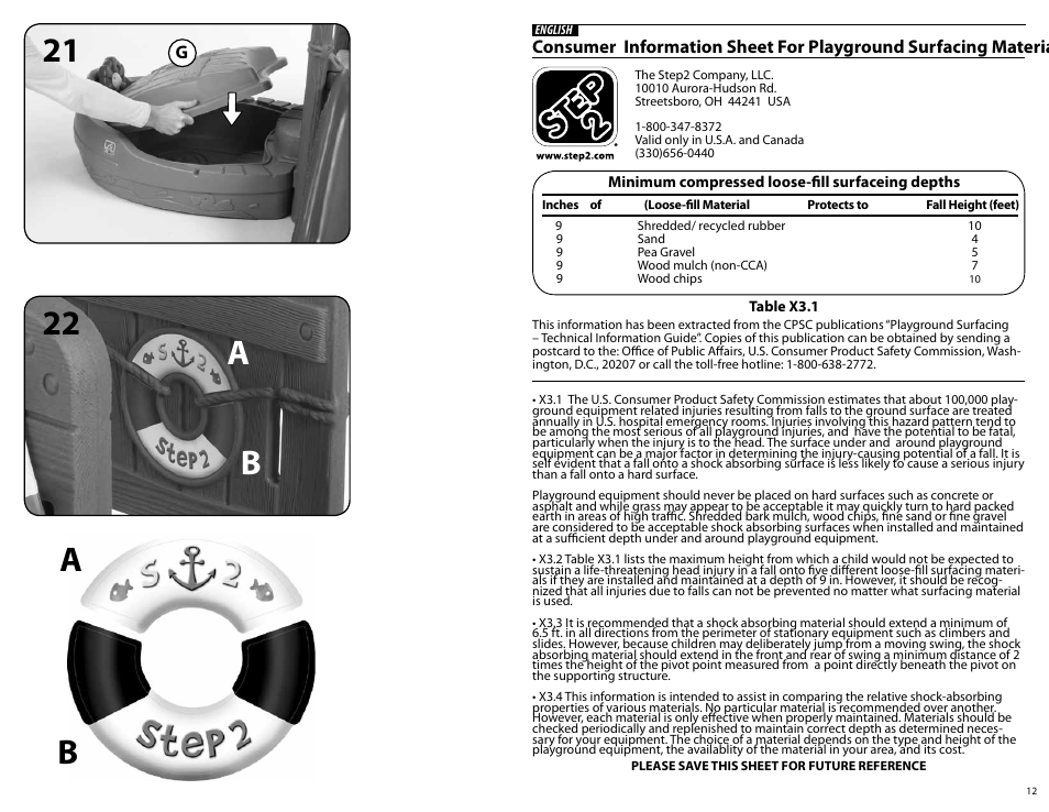 Ab b | Step2 Dockside Sandbox & Climber User Manual | Page 12 / 15