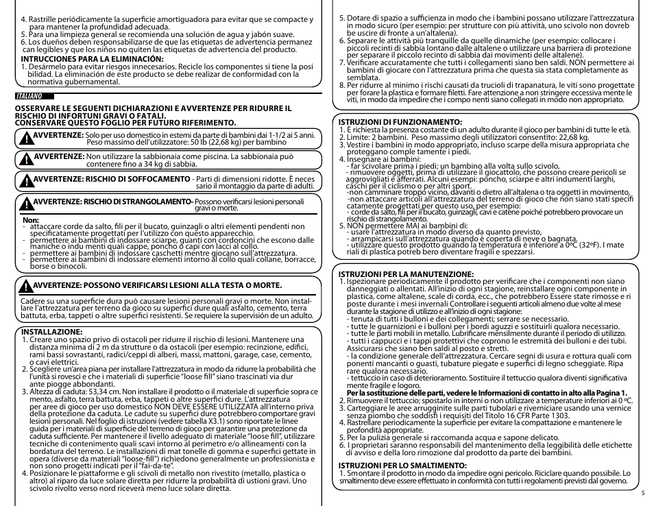 Step2 Dockside Sandbox & Climber User Manual | Page 5 / 15
