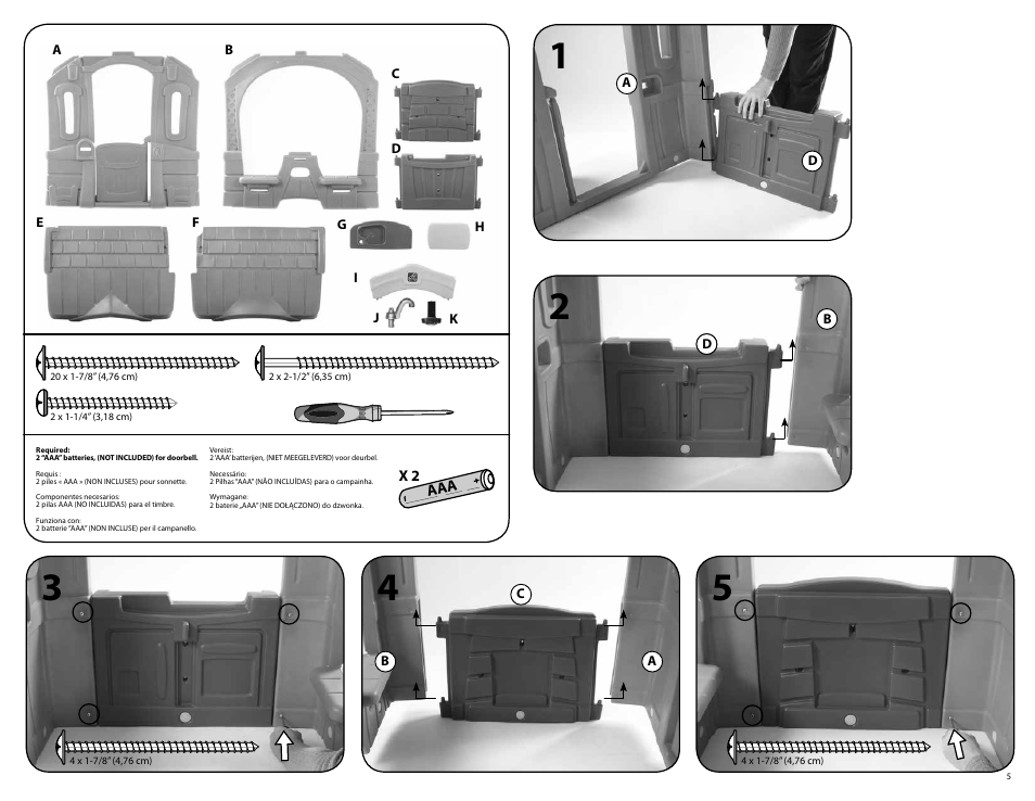 Step2 Play Up Picnic Cottage User Manual | Page 5 / 8