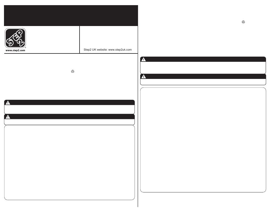 Step2 Gather & Grille Playhouse User Manual | 10 pages