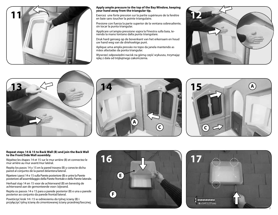 Step2 Welcome Home Playhouse & Sandbox Combo User Manual | Page 7 / 11