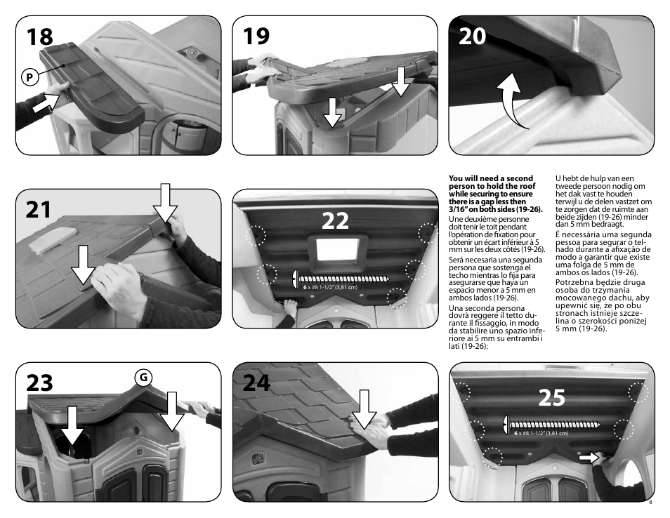 Step2 Welcome Home Playhouse & Sandbox Combo User Manual | Page 8 / 11