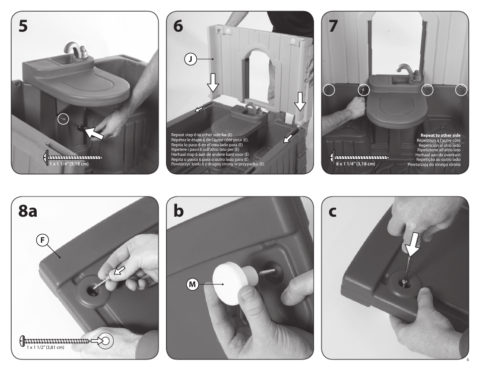 56 7 8a b c | Step2 Neat & Tidy Cottage™ - Active Brights User Manual | Page 6 / 8