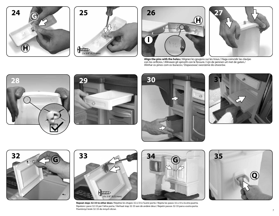 Step2 LifeStyle™ Grand Walk-In Kitchen User Manual | Page 7 / 9