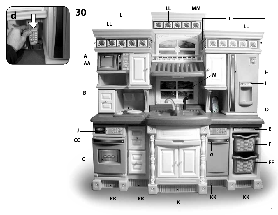 Step2 LifeStyle™ Deluxe Kitchen User Manual | Page 8 / 10