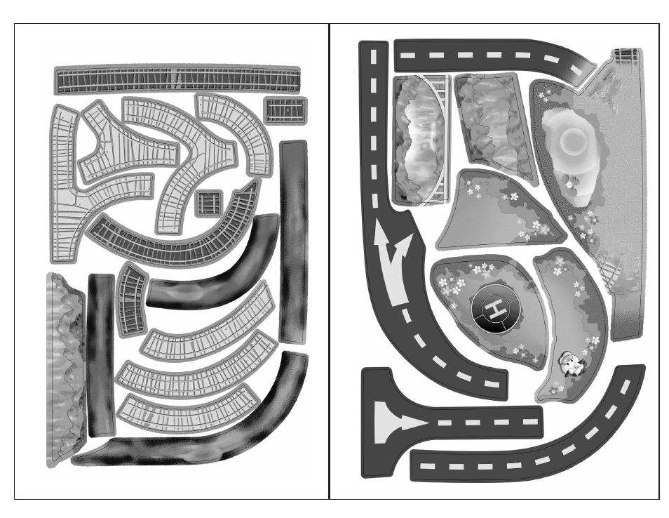 Decal sheet 1, Decal sheet 2 | Step2 Deluxe Canyon Road Train & Track Table User Manual | Page 4 / 4