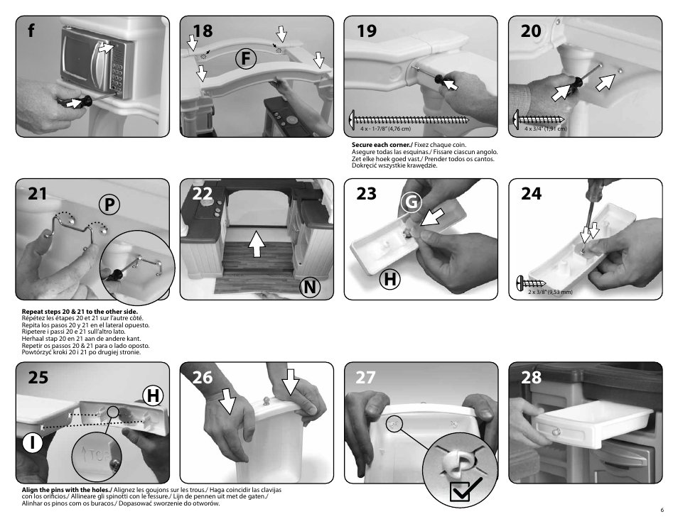 Step2 Grand Walk In Kitchen with Extra Play Food User Manual | Page 6 / 9