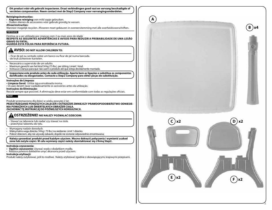 Step2 Deluxe Kitchen Play Set User Manual | Page 11 / 12