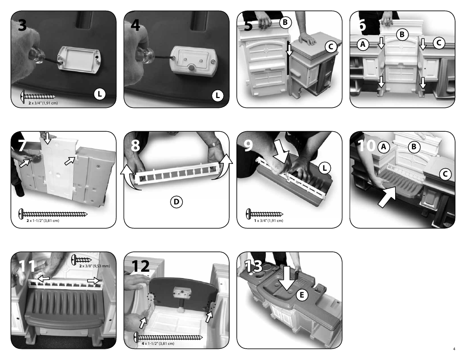 Step2 Deluxe Kitchen Play Set User Manual | Page 4 / 12