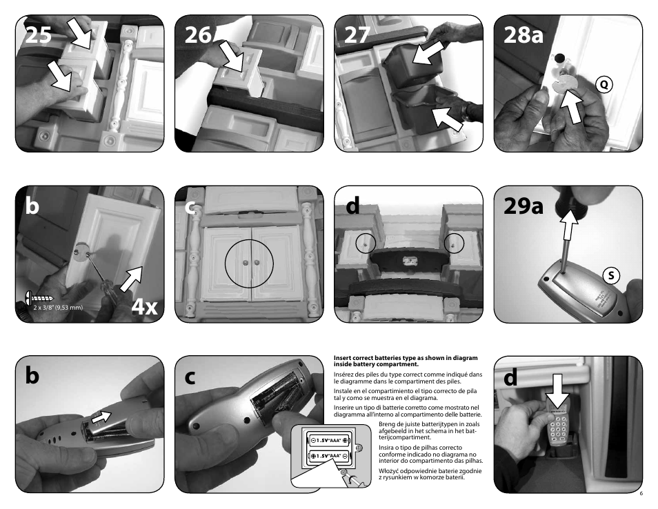 29a b c d | Step2 Deluxe Kitchen Play Set User Manual | Page 6 / 12