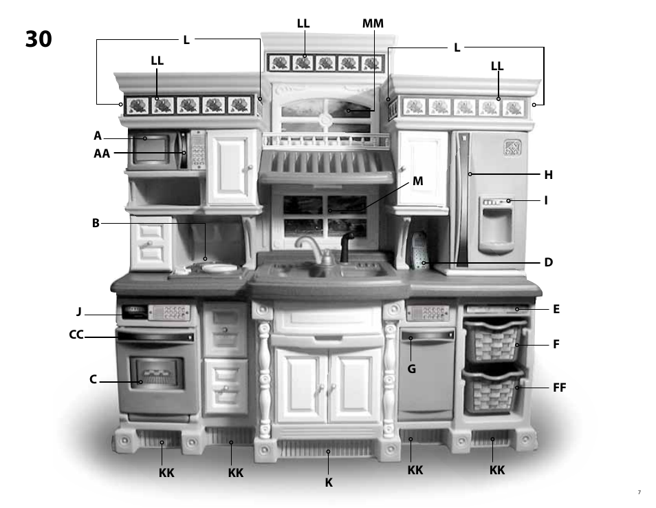 Step2 Deluxe Kitchen Play Set User Manual | Page 7 / 12