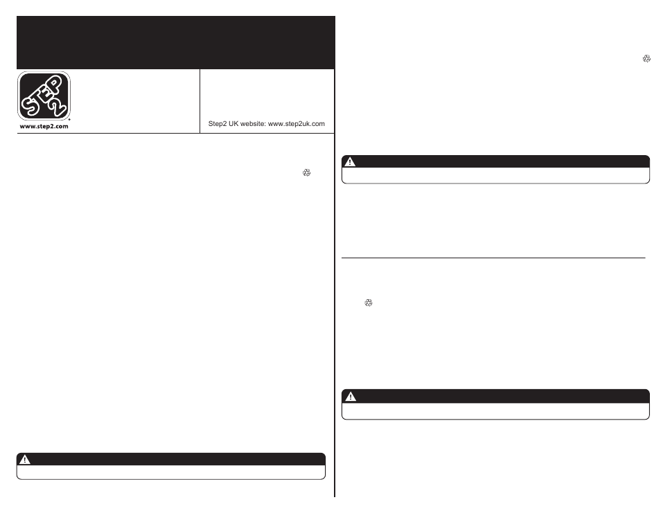 Step2 LifeStyle™ Dream Kitchen User Manual | 8 pages