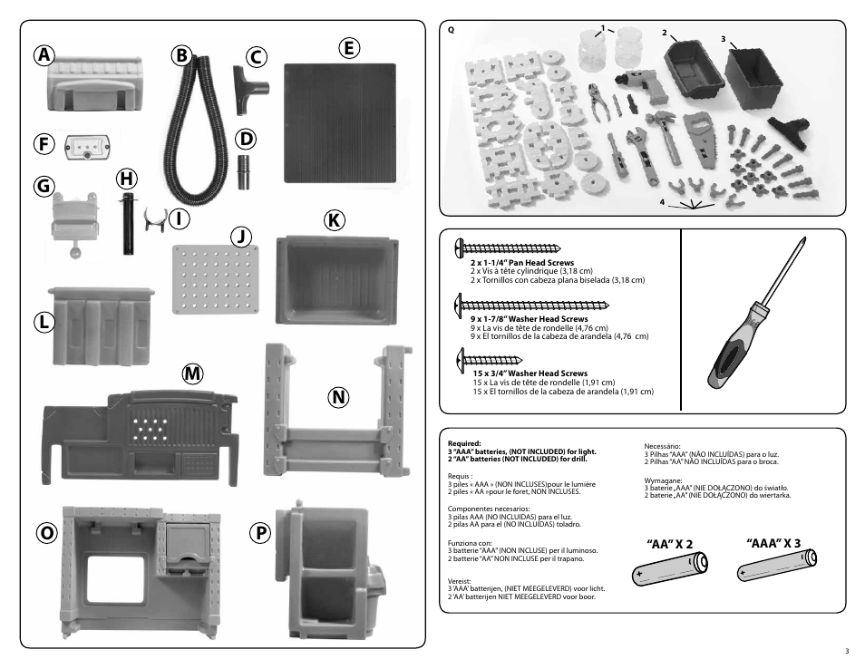 Step2 Deluxe Workshop User Manual | Page 3 / 9
