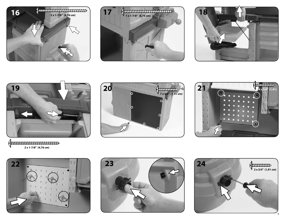 Step2 Deluxe Workshop User Manual | Page 6 / 9