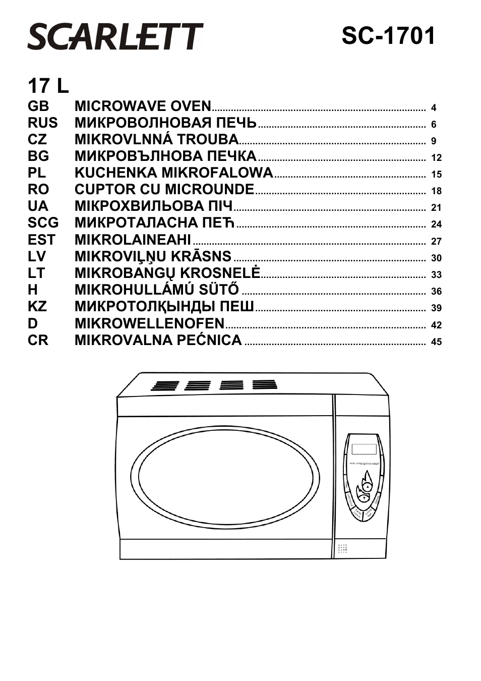 Scarlett SC-1701 User Manual | 48 pages