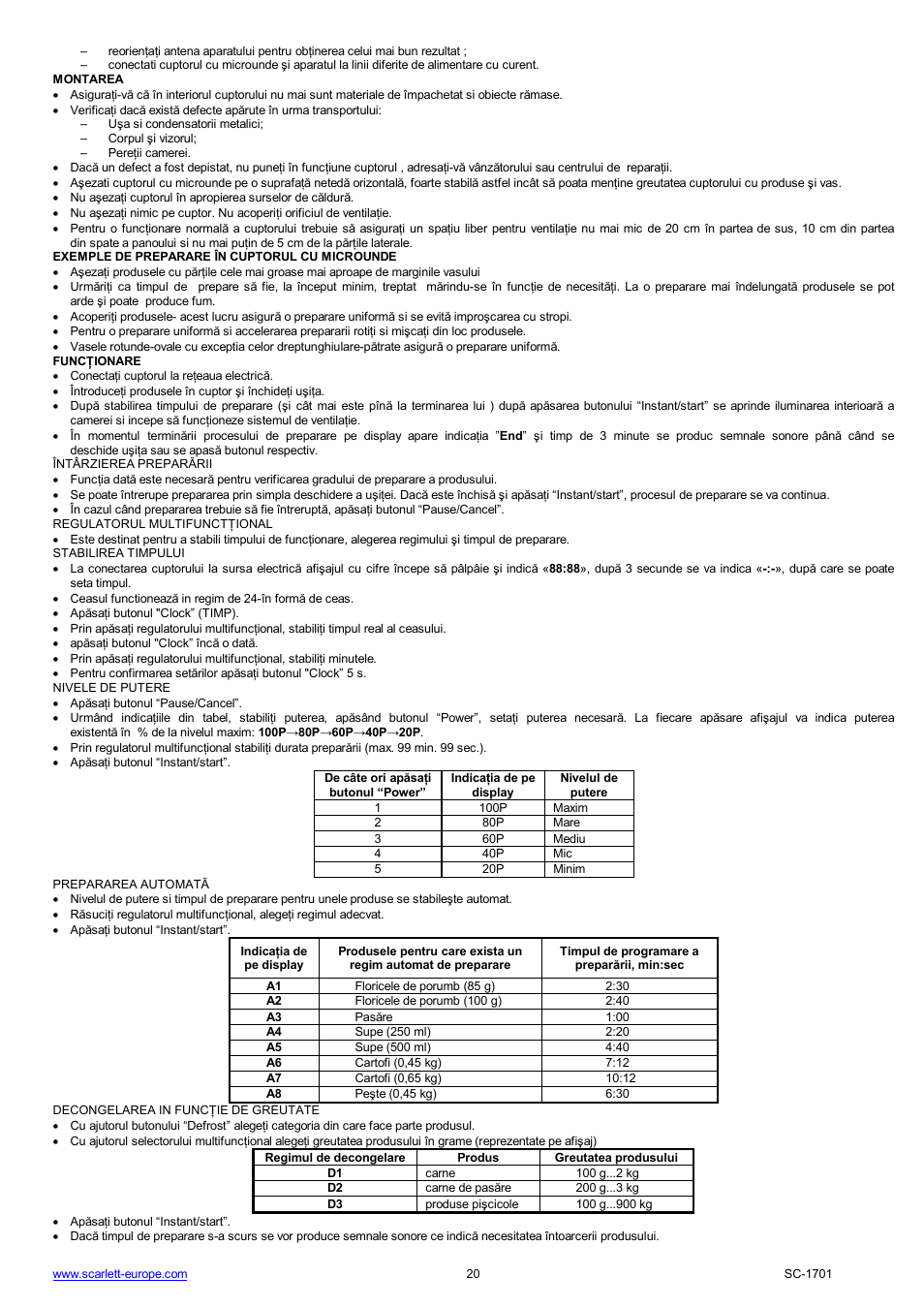 Scarlett SC-1701 User Manual | Page 20 / 48