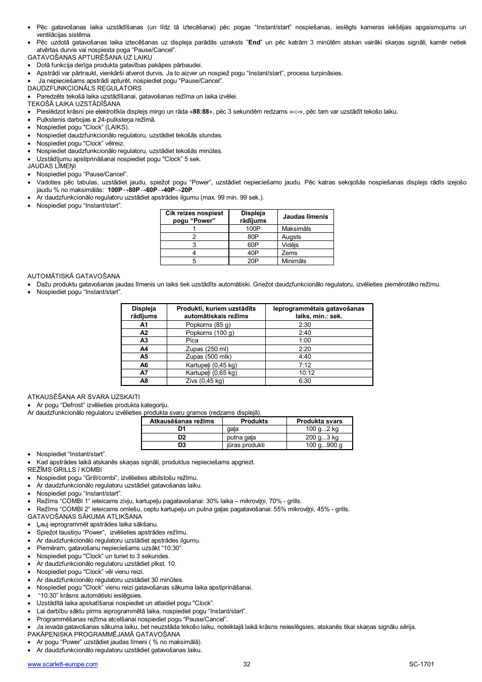 Scarlett SC-1701 User Manual | Page 32 / 48