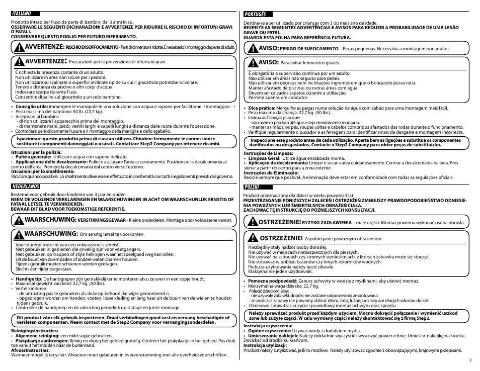Step2 Motorcycle User Manual | Page 2 / 6