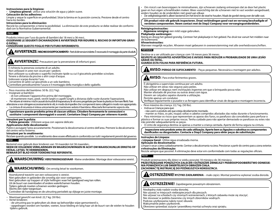 Step2 Push Around Buggy 10th Anniversary Edition User Manual | Page 2 / 7