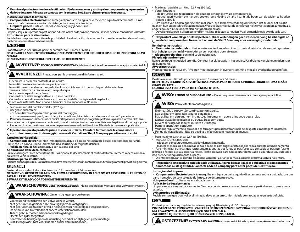 Step2 Smile & Ride Buggy User Manual | Page 2 / 6
