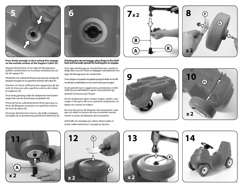 Step2 Smile & Ride Buggy User Manual | Page 4 / 6
