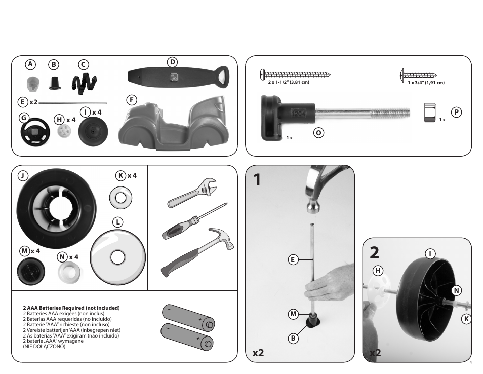 Step2 Push Around Taxi User Manual | Page 4 / 7