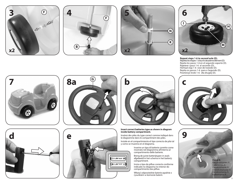 Step2 Push Around Taxi User Manual | Page 5 / 7