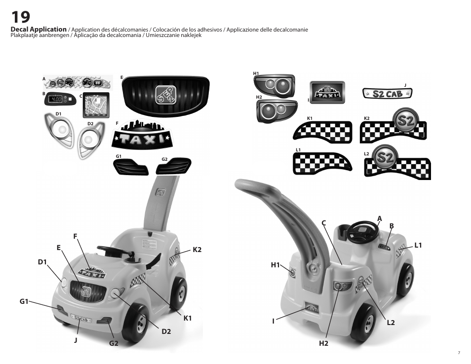 Step2 Push Around Taxi User Manual | Page 7 / 7