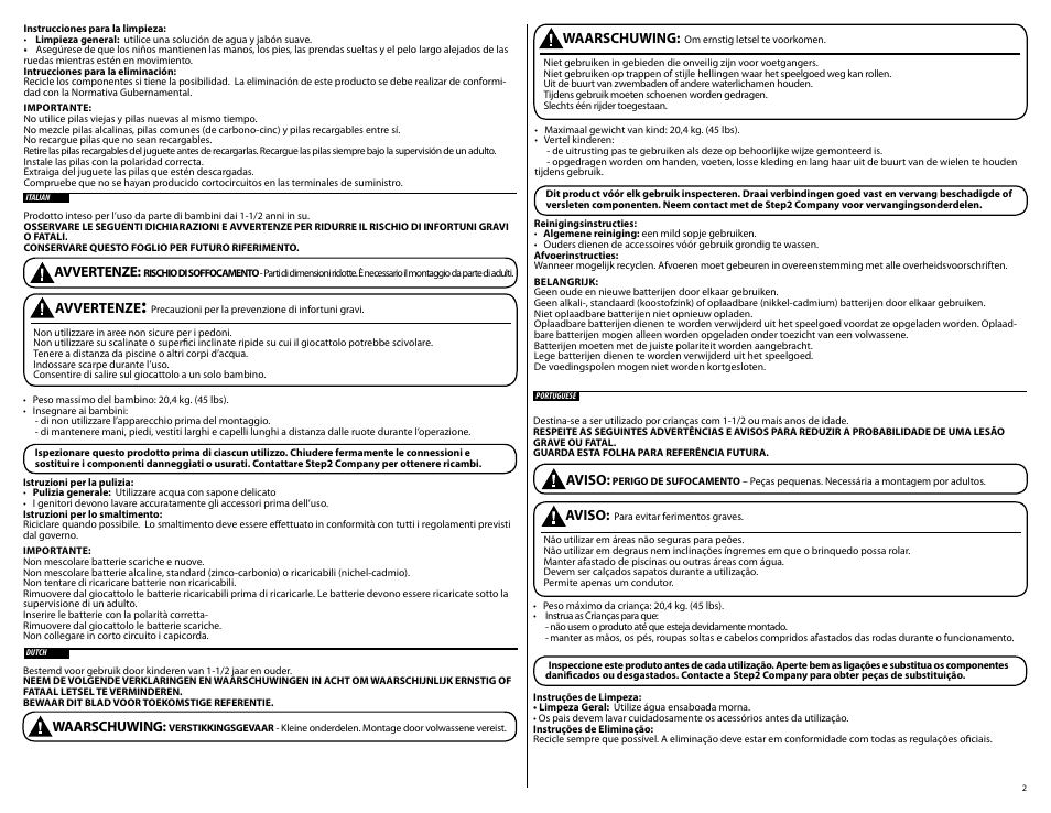 Step2 Wild Side Riders Giraffe User Manual | Page 2 / 6