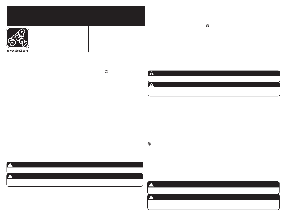 Step2 Toddle Tune Coupe User Manual | 7 pages